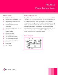 pll9010 phase locked loop - Faraday Technology Corporation