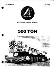 LIEBHERR LTM1400 500 TON - Anthony Crane USA