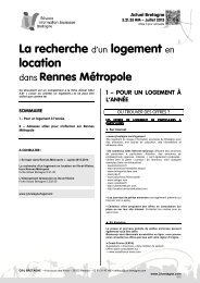 La recherche d'un logement en location Ã  Rennes ... - CRIJ Bretagne