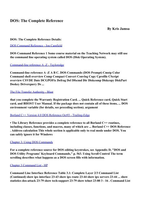 Command Prompt Pdf Book