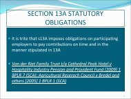 SECTION 13A STATUTORY OBLIGATIONS