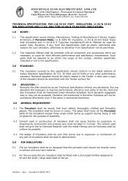 technical specification for 11& 33 kv post insulators, 11 ... - WBSEDCL