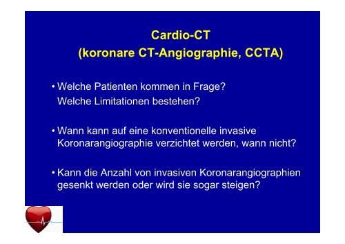 Stellenwert des Cardio-CT in der ambulanten ... - Ww-kardio-do.de
