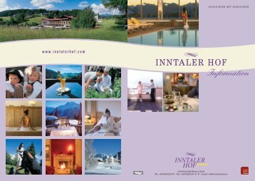 Beauty and Wellness packages - without overnights - Hotel Inntalerhof