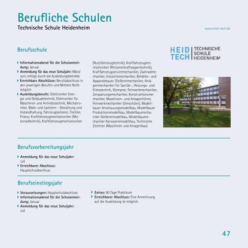 Berufliche Schulen - Stadt Heidenheim