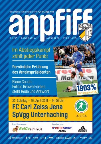 FC Carl Zeiss Jena SpVgg Unterhaching