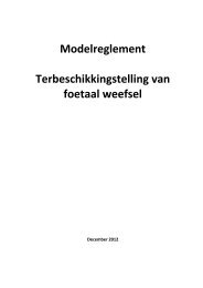 Modelreglement Terbeschikkingstelling van foetaal weefsel - NVOG