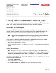 Technical Bulletin - Kodak