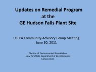 NYSDEC presentation on GE Hudson Falls Remediation