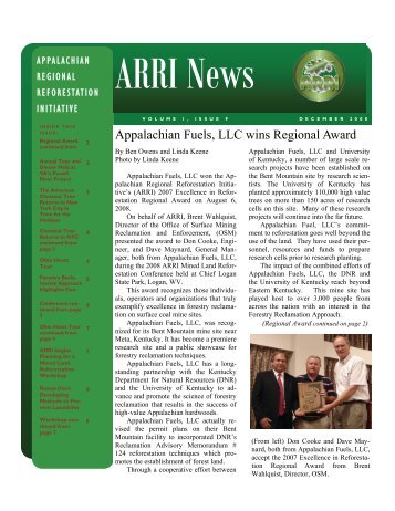 ARRI News - Volume I, Issue 9 - Office of Surface Mining