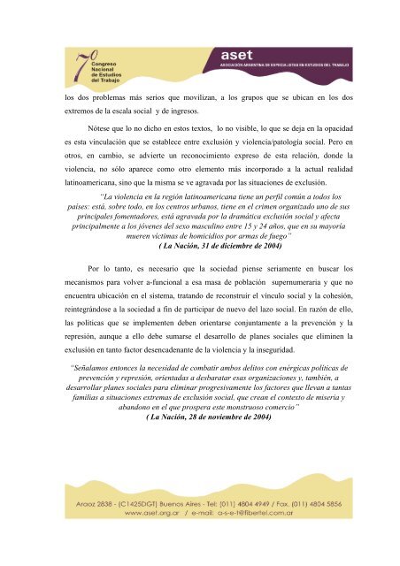 7Âº CONGRESO NACIONAL DE ESTUDIOS DEL TRABAJO ... - ASET