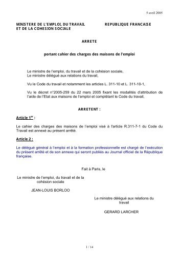 MINISTERE DE L'EMPLOI, DU TRAVAIL ... - Pays Midi-Quercy