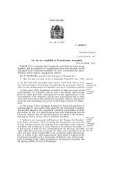 Constituent Assembly Act, 1962 - ConstitutionNet