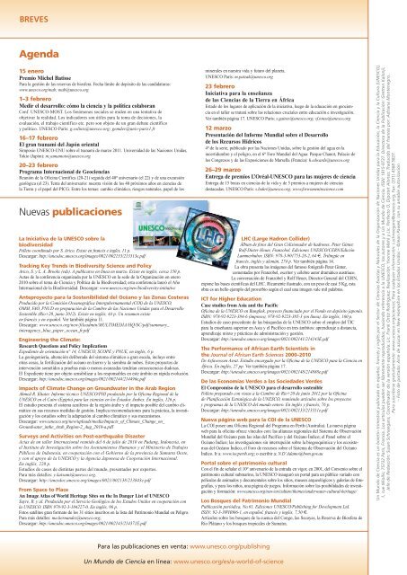 Vol No.10 Un Mundo de Ciencia - sistema de informaciÃ³n y registro ...