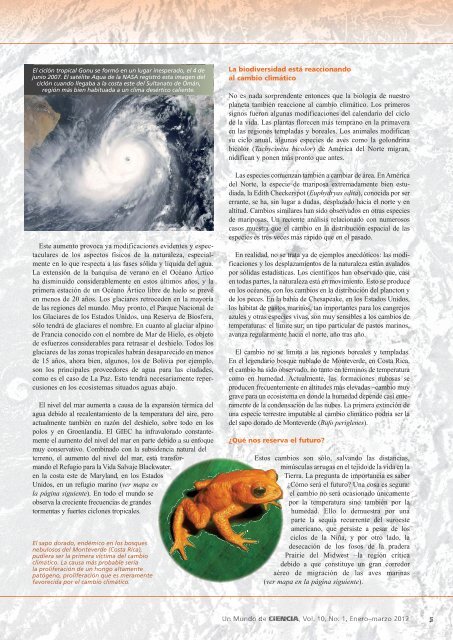 Vol No.10 Un Mundo de Ciencia - sistema de informaciÃ³n y registro ...