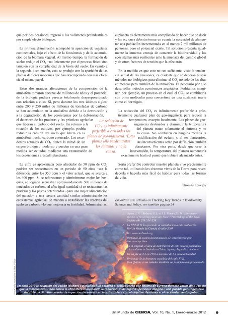 Vol No.10 Un Mundo de Ciencia - sistema de informaciÃ³n y registro ...