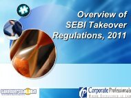 Overview of sebi takeover regulations, 2011 - TakeoverCode.com