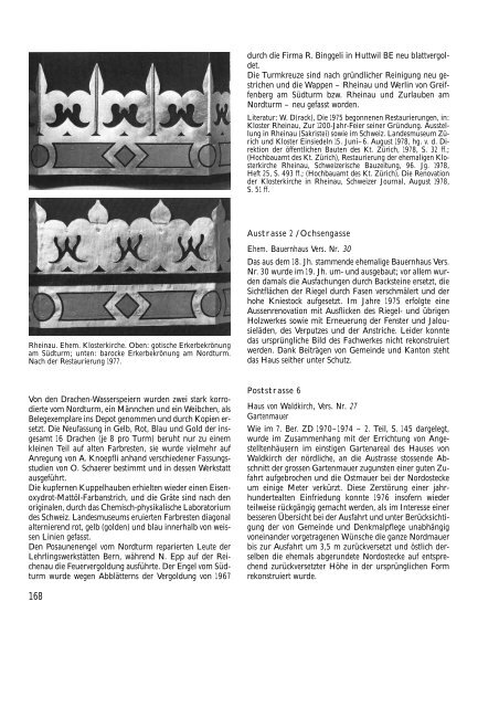 Zürcher Denkmalpflege, 8. Bericht 1975/1976 (PDF ... - Kanton Zürich