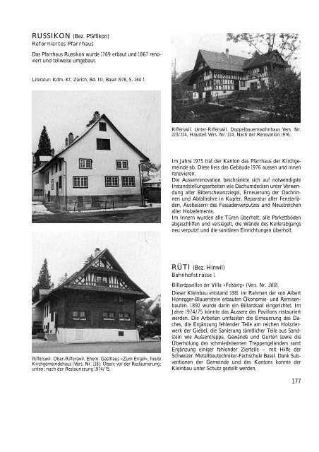 Zürcher Denkmalpflege, 8. Bericht 1975/1976 (PDF ... - Kanton Zürich