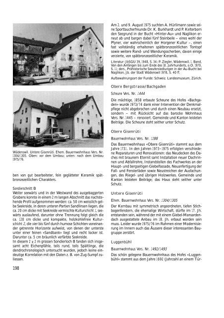 Zürcher Denkmalpflege, 8. Bericht 1975/1976 (PDF ... - Kanton Zürich