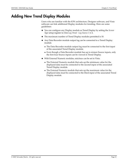 PowerLogic ION7550 / ION7650 User Guide - Schneider Electric