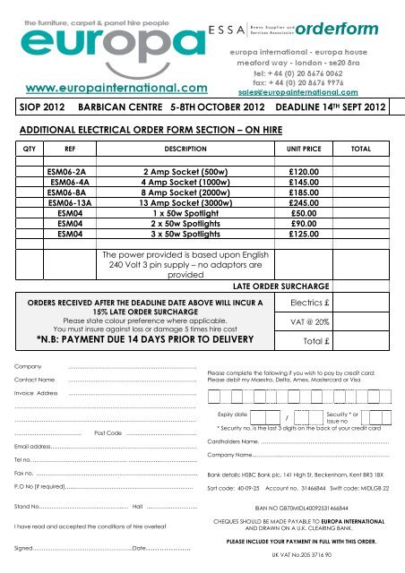 Exhibitor Manual - SIOP 2012, 44th Congress of the International ...