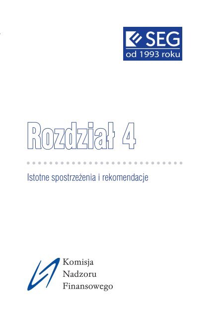 Informator dla Komitetu Audytu - Komisja Nadzoru Finansowego