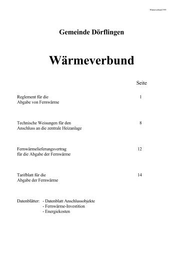 WÃ¤rmeverbund (PDF 401KB) - Gemeinde DÃ¶rflingen