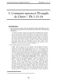 Comment annoncer l'Evangile de Christ - Levangelisation.com
