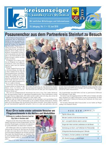 Posaunenchor aus dem Partnerkreis Steinfurt zu Besuch - werbeC ...