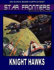 Star Frontiers Knight Hawks - Star Frontiersman