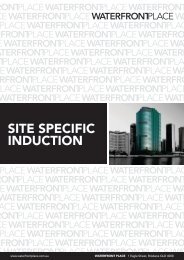 SITE SPECIFIC INDUCTION - Waterfront Place