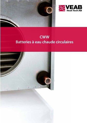 CWW Batteries ÃƒÂ  eau chaude circulaires - VEAB Heat Tech AB