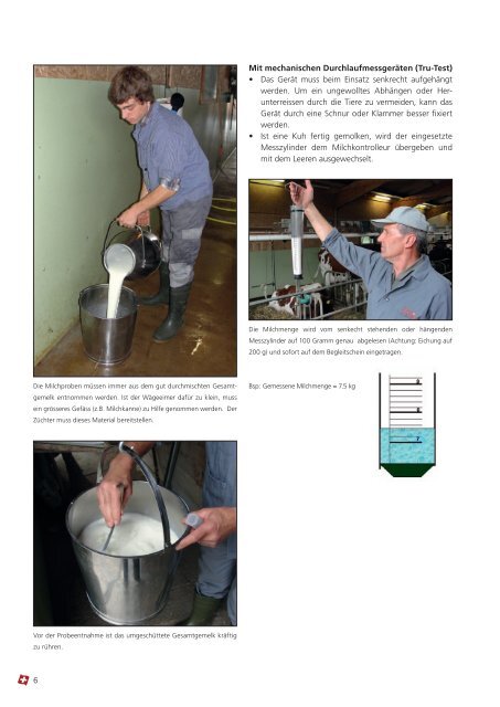 Handbuch für die Milchkontrolle - SwissHerdbook