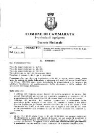 Medico competente - Comune di Cammarata