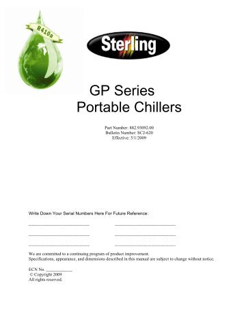 GP Series Portable Chillers - Mold Temperature Control Units ...