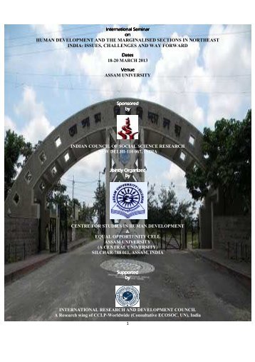 International Seminar on Human Development ... - Assam University