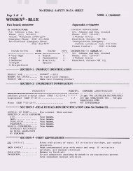 MATERIAL SAFETY DATA SHEET