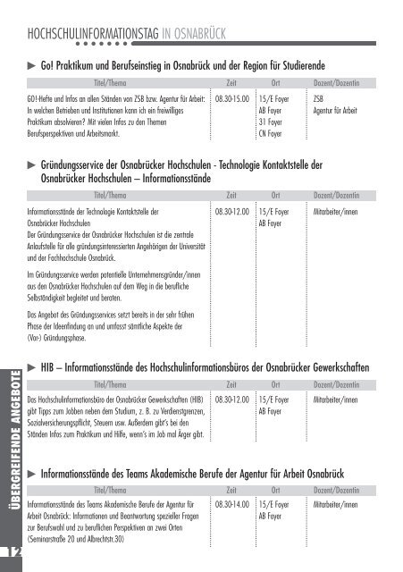 Studienangebote der Fachhochschule - Cognitive Science ...