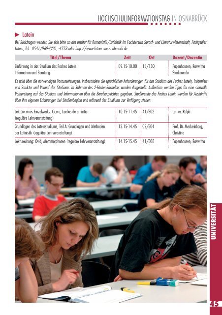 Studienangebote der Fachhochschule - Cognitive Science ...