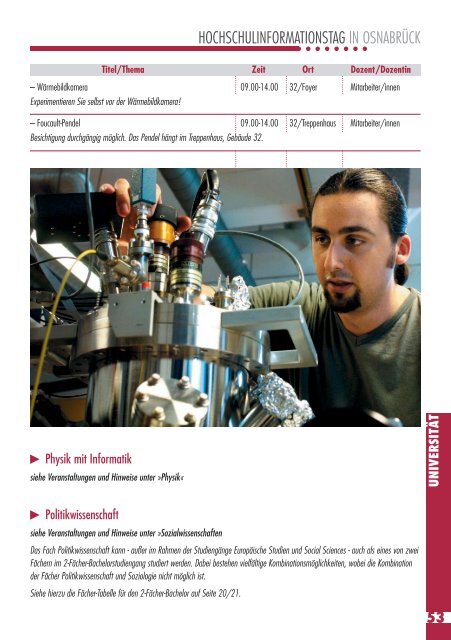 Studienangebote der Fachhochschule - Cognitive Science ...