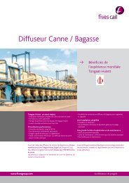 Diffuseur Canne / Bagasse - Fives