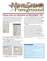 CÃ³mo rotar un elemento en MineSightÂ® 3-D - Mintec, Inc.