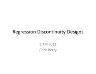 Regression Discontinuity Designs - Harris School of Public Policy ...