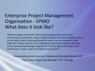 Enterprise Project Management Organisation - Association for ...