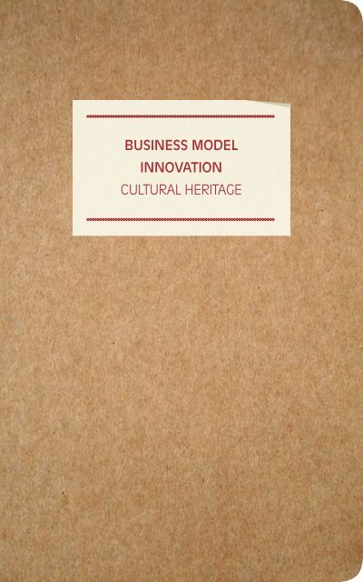 Business Model innovation cultural Heritage - DEN