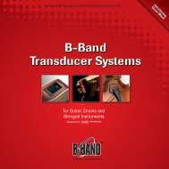 for Guitar, Drums and Stringed Instruments - B-Band, Inc.