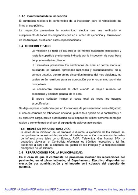 MUNICIPALIDAD DE ITUZAINGO OBRA: PLAN ... - ItuzaingÃ³