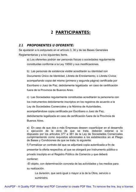 MUNICIPALIDAD DE ITUZAINGO OBRA: PLAN ... - ItuzaingÃ³