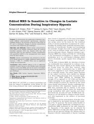 Lactate and Hypoxia - Godzilla - Kennedy Krieger Institute